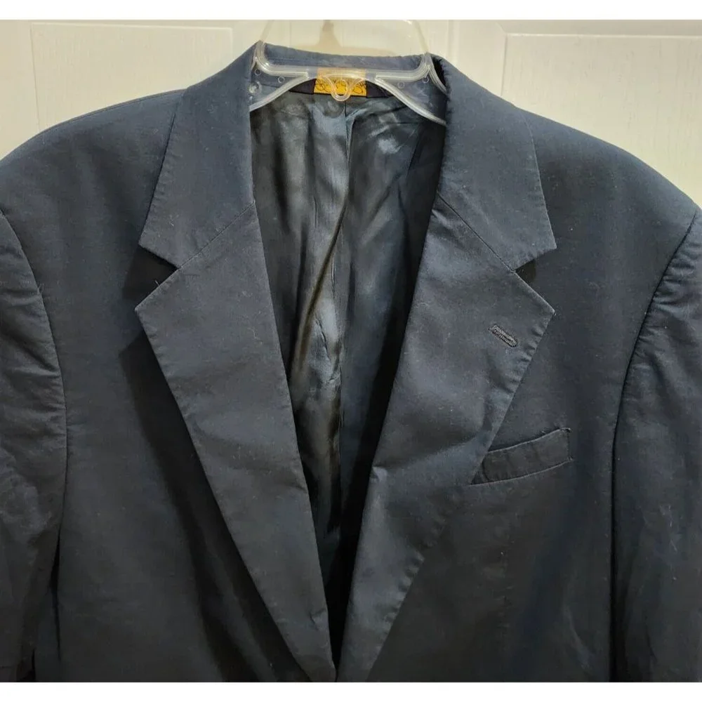 VTG Brooks Brothers Brooksease Blue Blazer Sport Coat Jacket Size 41R USA Made‎
